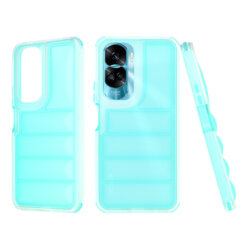 Husa Honor 90 Lite Techsuit Wave Shield, turcoaz