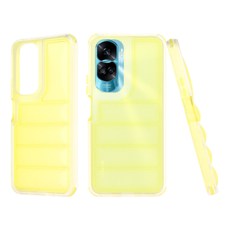 Husa Honor 90 Lite Techsuit Wave Shield, galben