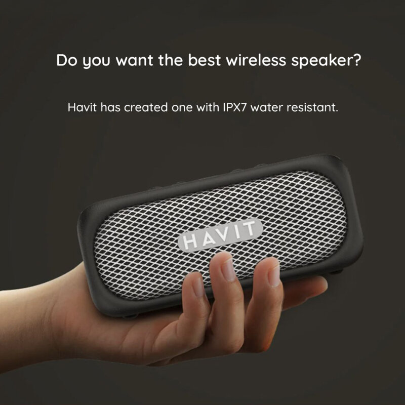 Boxa portabila Bluetooth 5.3 TWS, TF, AUX Havit, SK905BT, 2000mAh