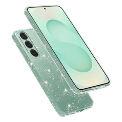 Husa sclipici Samsung Galaxy S25 Plus Techsuit SparkleSkin, transparenta