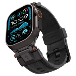 Curea idealStore LuxuryWatch 1.8 inch Spigen DuraPro Armor, negru