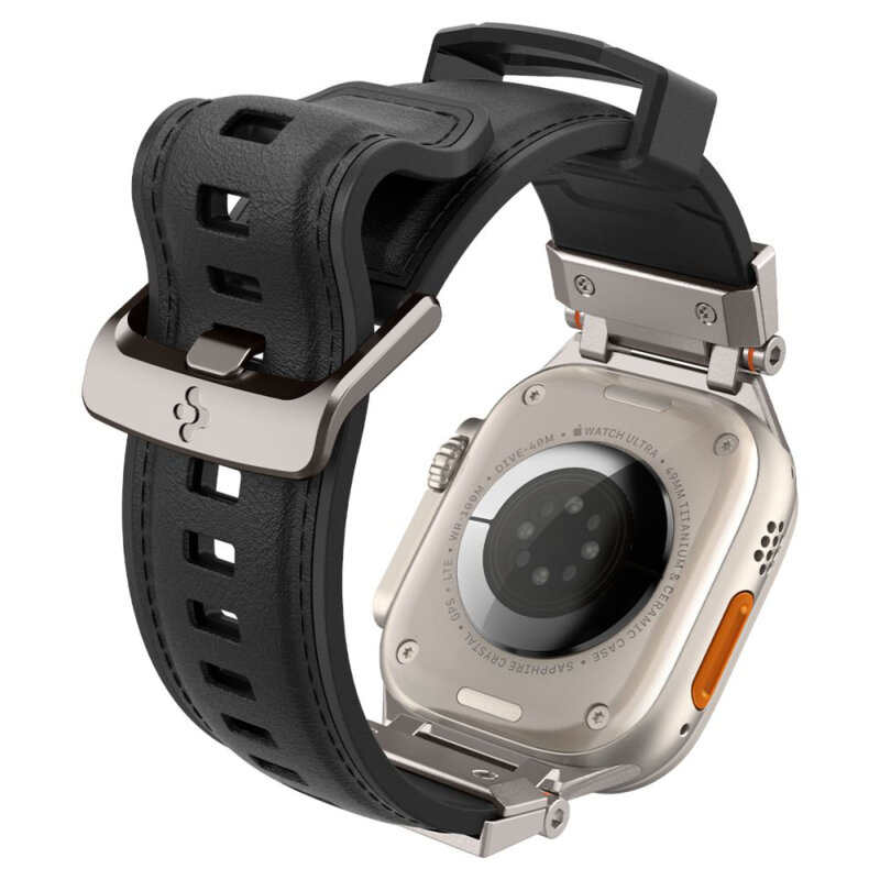 Curea Apple Watch Ultra Spigen DuraPro Armor PU, negru