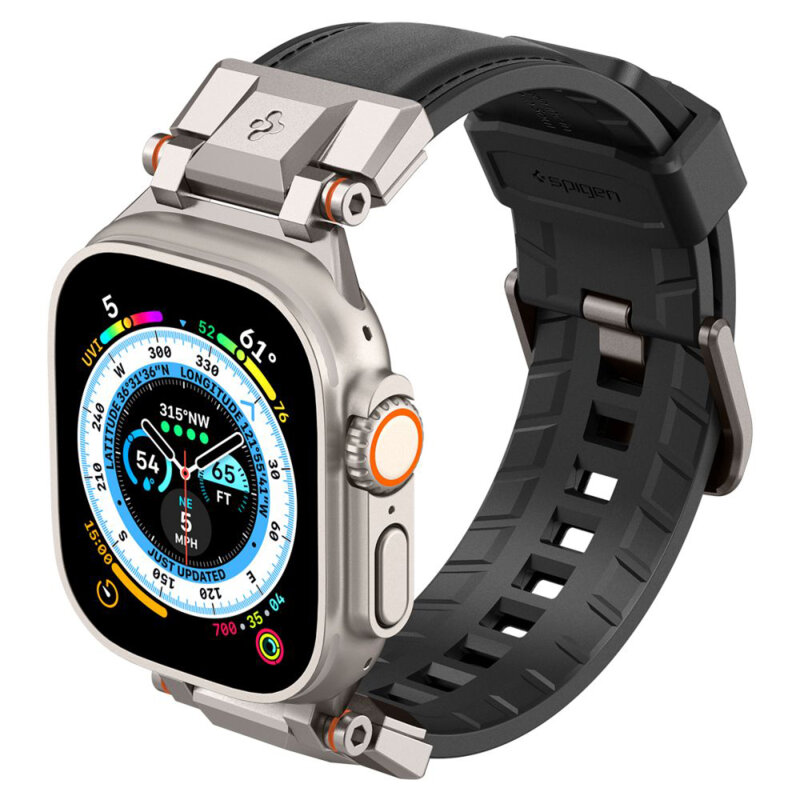 Curea Apple Watch Ultra Spigen DuraPro Armor PU, negru