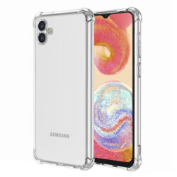 Husa Samsung Galaxy A04e Techsuit Shockproof Clear Silicone, transparenta