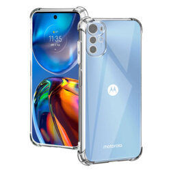 Husa Motorola Moto E32 Techsuit Shockproof Clear Silicone, transparenta