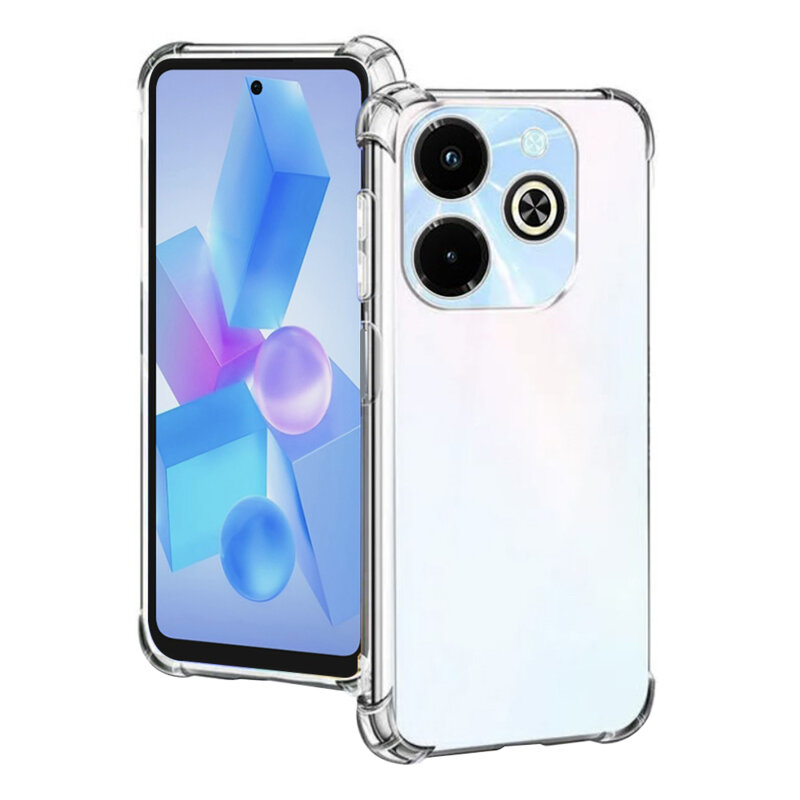 Husa Infinix Hot 40i Techsuit Shockproof Clear Silicone, transparenta