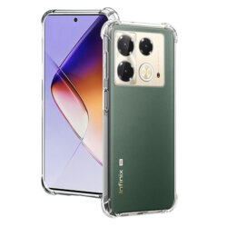 Husa Infinix Note 40 Techsuit Shockproof Clear Silicone, transparenta