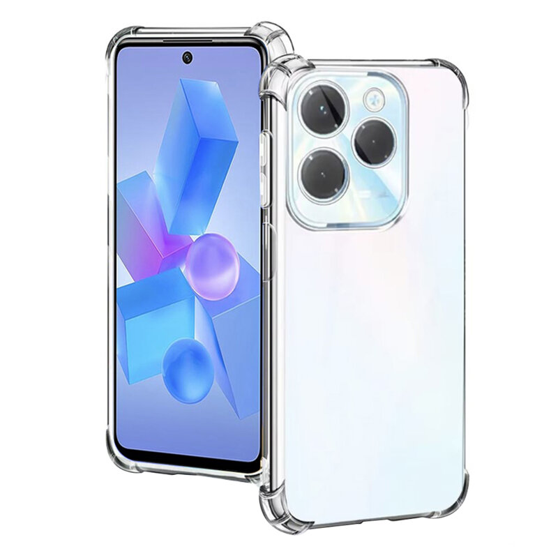 Husa Infinix Hot 40 Pro Techsuit Shockproof Clear Silicone, transparenta