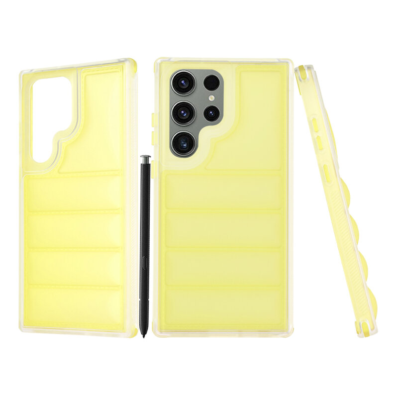 Husa Samsung Galaxy S23 FE Techsuit Wave Shield, galben