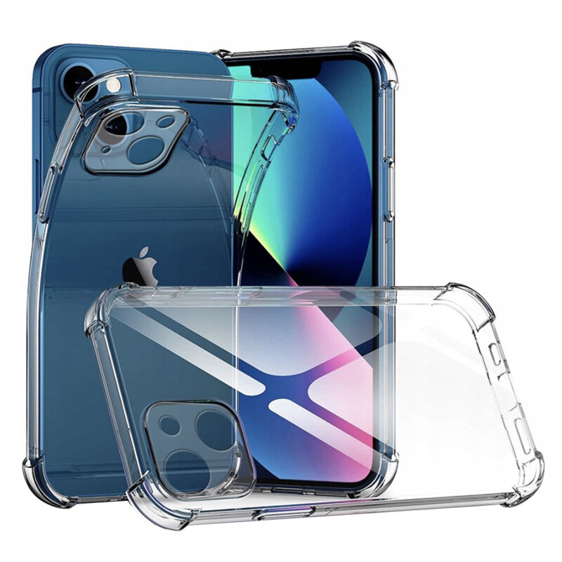Husa iPhone 13 Techsuit Shockproof Clear Silicone, transparenta