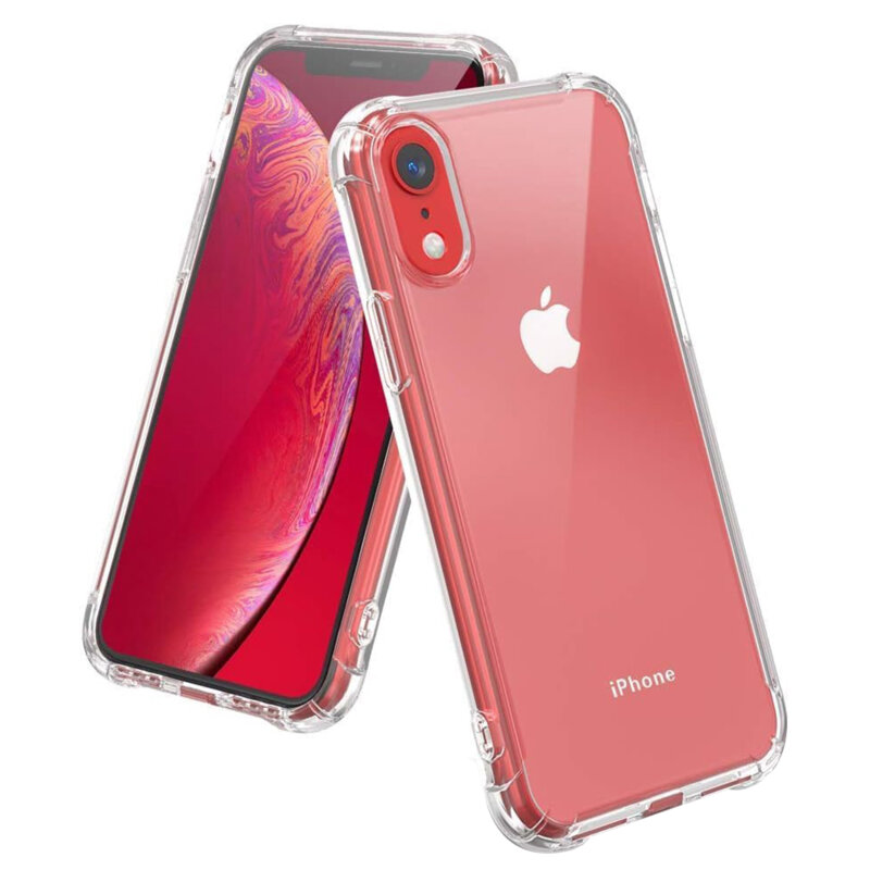 Husa iPhone XR Techsuit Shockproof Clear Silicone, transparenta