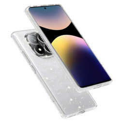 Husa sclipici Xiaomi Redmi Note 14 Pro 4G Techsuit SparkleSkin, transparenta