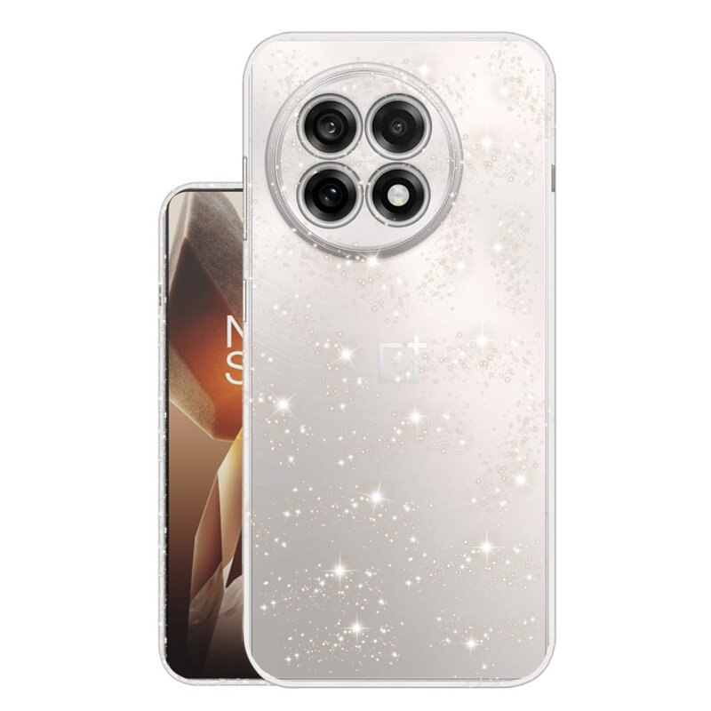 Husa sclipici OnePlus 13R Techsuit SparkleSkin, transparenta