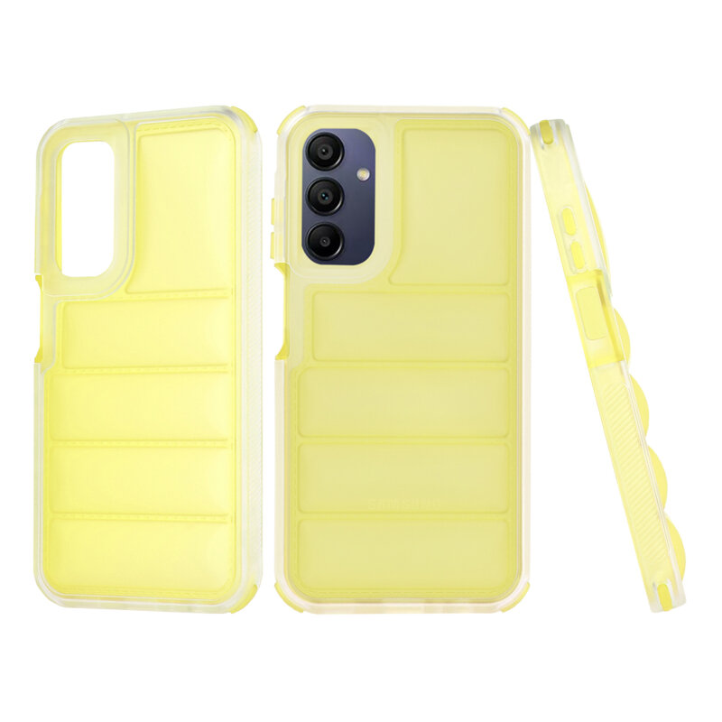 Husa Samsung Galaxy A15 4G Techsuit Wave Shield, galben