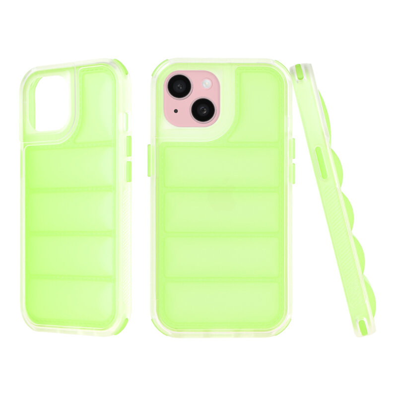 Husa iPhone 15 Techsuit Wave Shield, verde