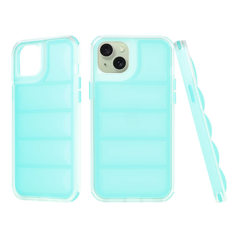 Husa iPhone 15 Plus Techsuit Wave Shield, turcoaz