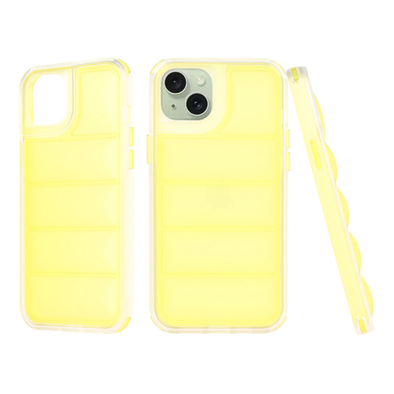Husa iPhone 15 Plus Techsuit Wave Shield, galben