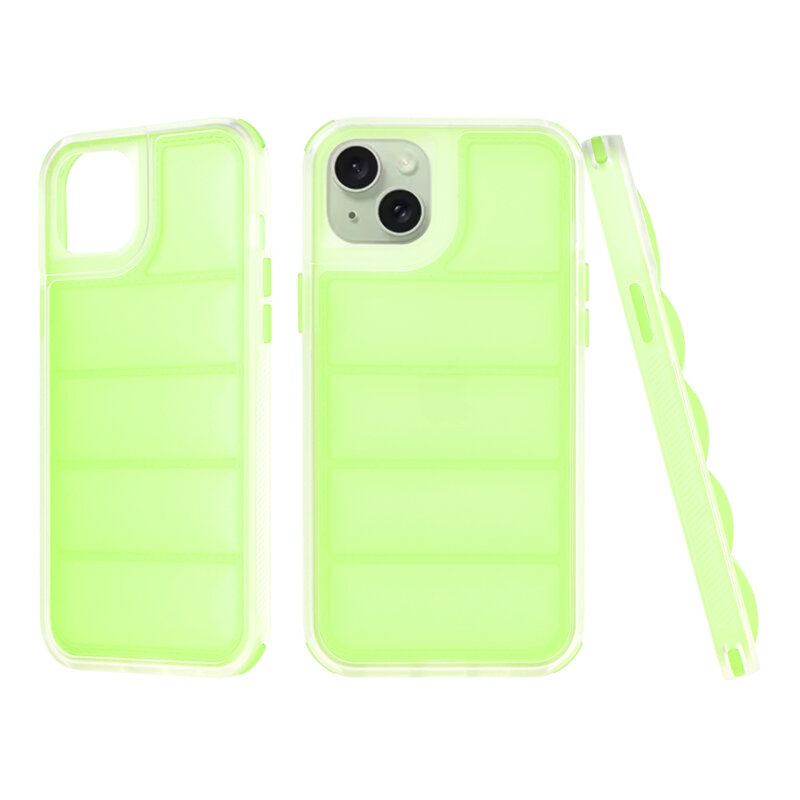 Husa iPhone 15 Plus Techsuit Wave Shield, verde