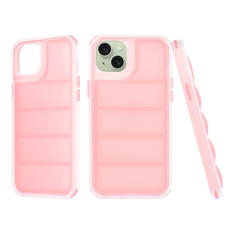 Husa iPhone 15 Plus Techsuit Wave Shield, roz