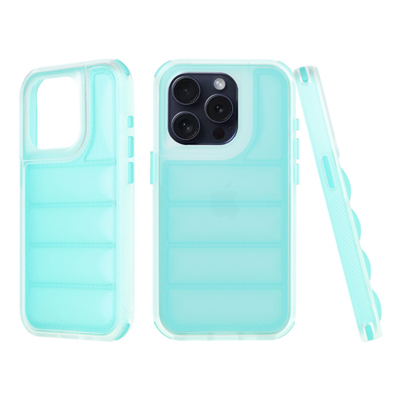 Husa iPhone 15 Pro Techsuit Wave Shield, turcoaz