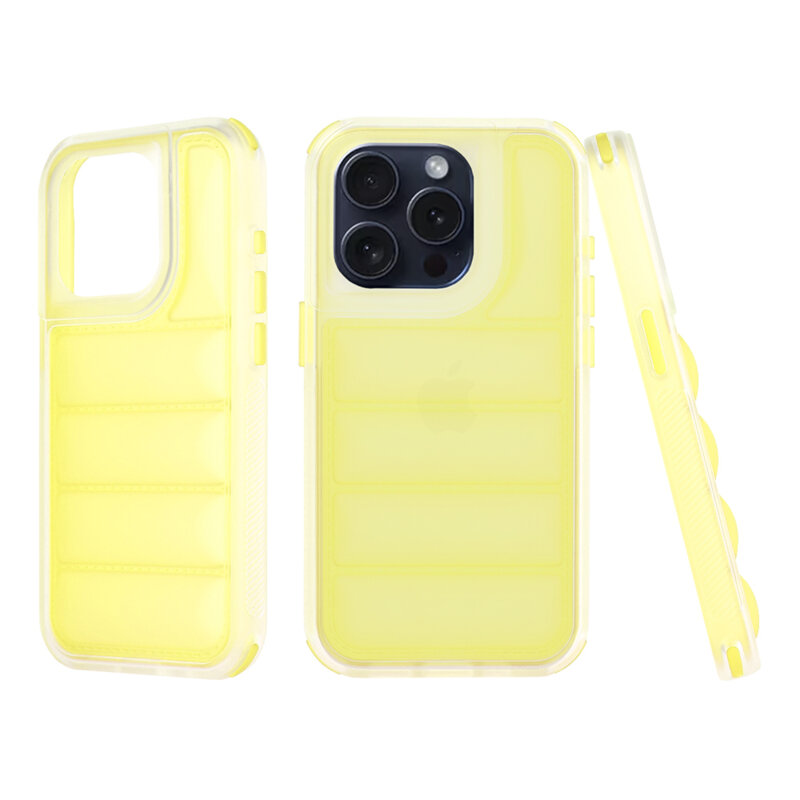 Husa iPhone 15 Pro Techsuit Wave Shield, galben