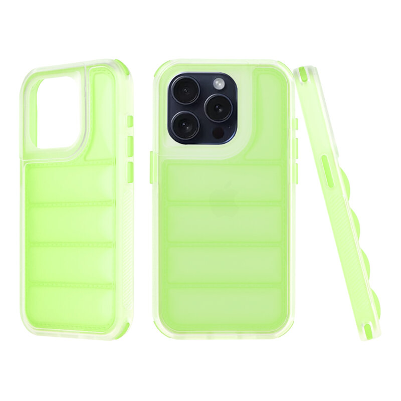Husa iPhone 15 Pro Techsuit Wave Shield, verde
