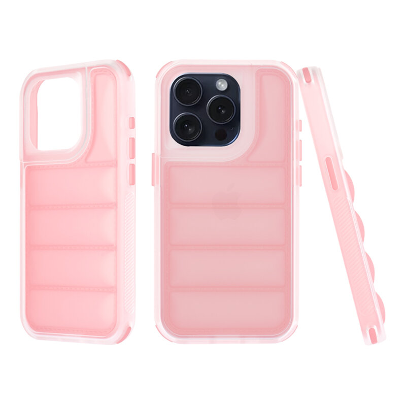 Husa iPhone 15 Pro Techsuit Wave Shield, roz