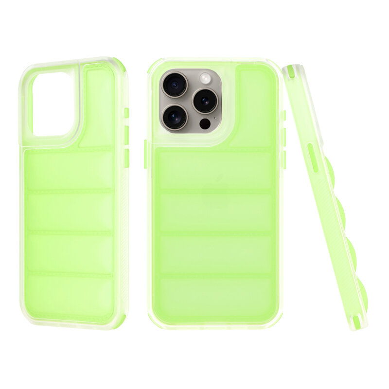 Husa iPhone 15 Pro Max Techsuit Wave Shield, verde