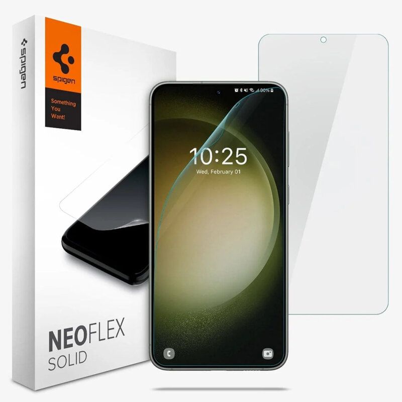 [Pachet 2x] Folie Samsung Galaxy S23 Spigen Neo Flex, transparenta
