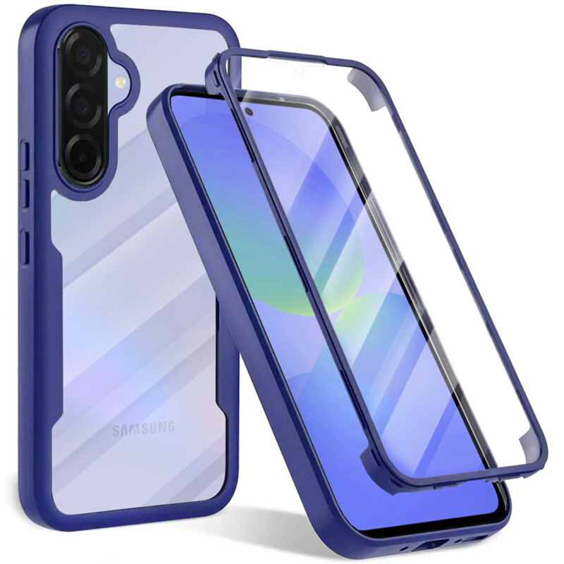 Husa 360° Samsung Galaxy A36 5G Techsuit ColorVerse, albastru