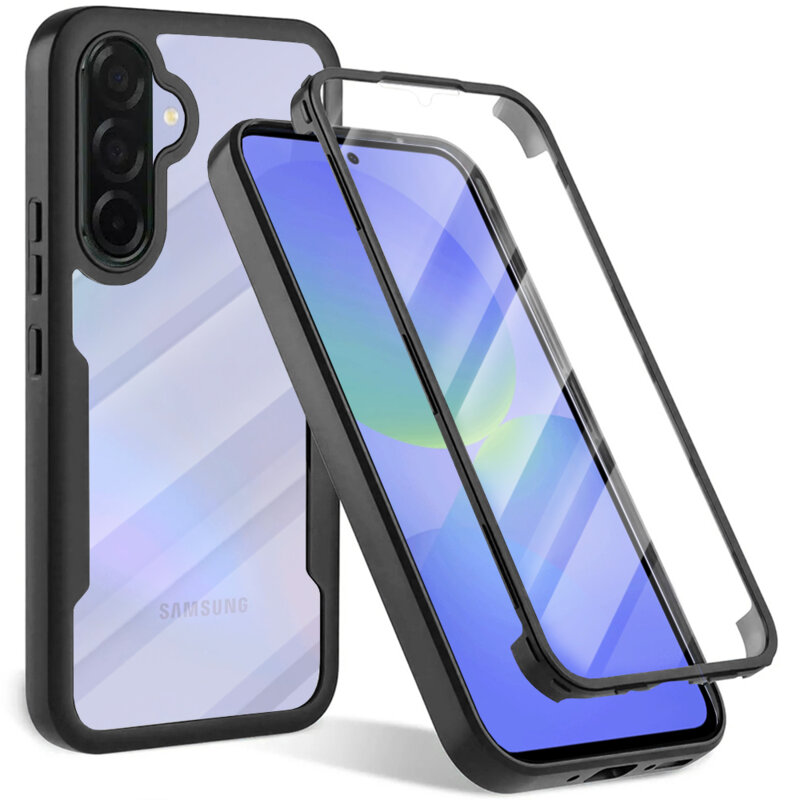 Husa 360° Samsung Galaxy A36 5G Techsuit ColorVerse, negru