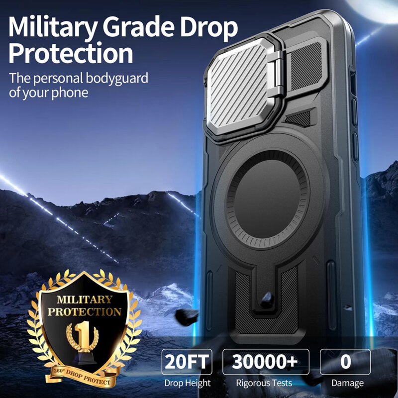 Husa iPhone 12 Pro Max protectie camera Techsuit CamVault MagSafe, negru