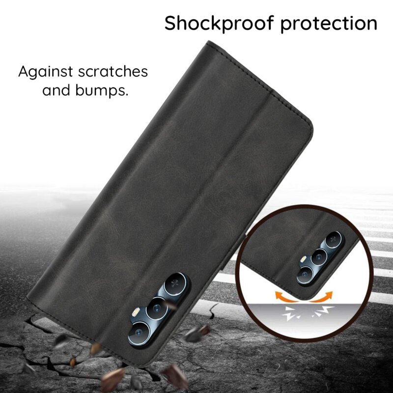 Husa 360 Oppo Reno13 Techsuit Diary Book, negru