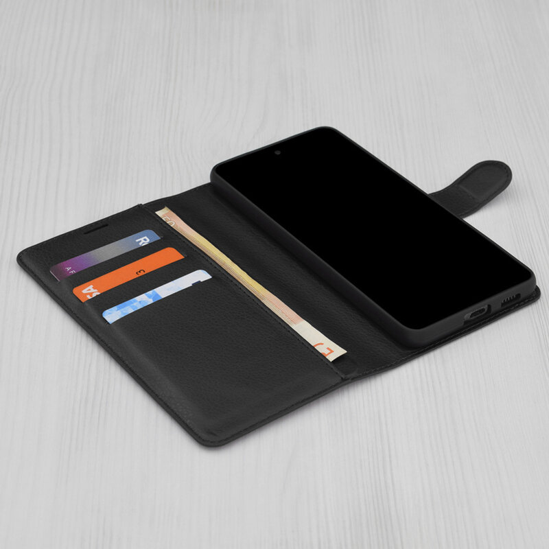 Husa Oppo Reno13 Techsuit Leather Folio, negru