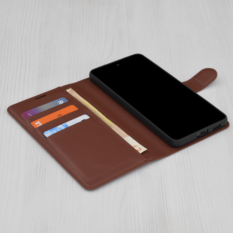 Husa Oppo Reno13 Techsuit Leather Folio, maro