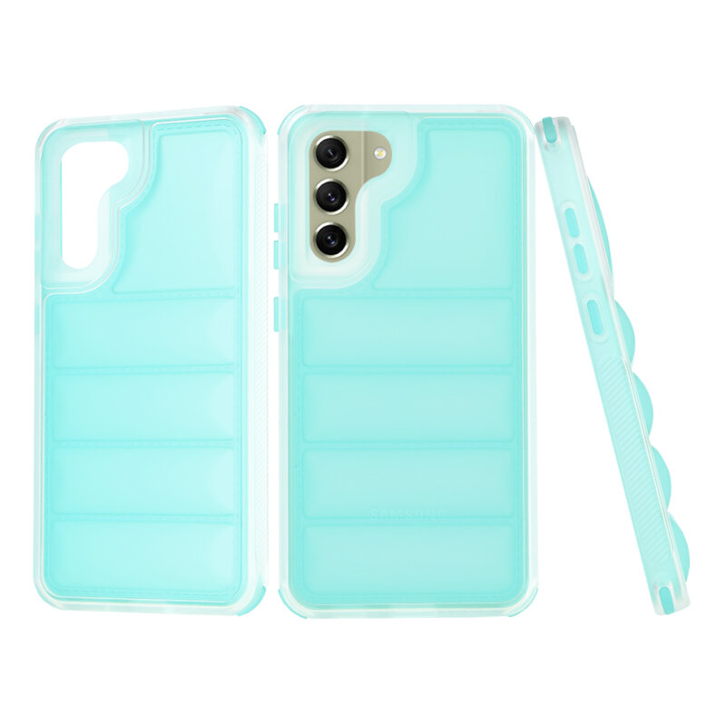 Husa Samsung Galaxy S21 FE 5G Techsuit Wave Shield, turcoaz
