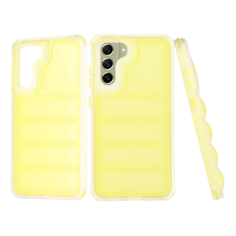 Husa Samsung Galaxy S21 FE 5G Techsuit Wave Shield, galben