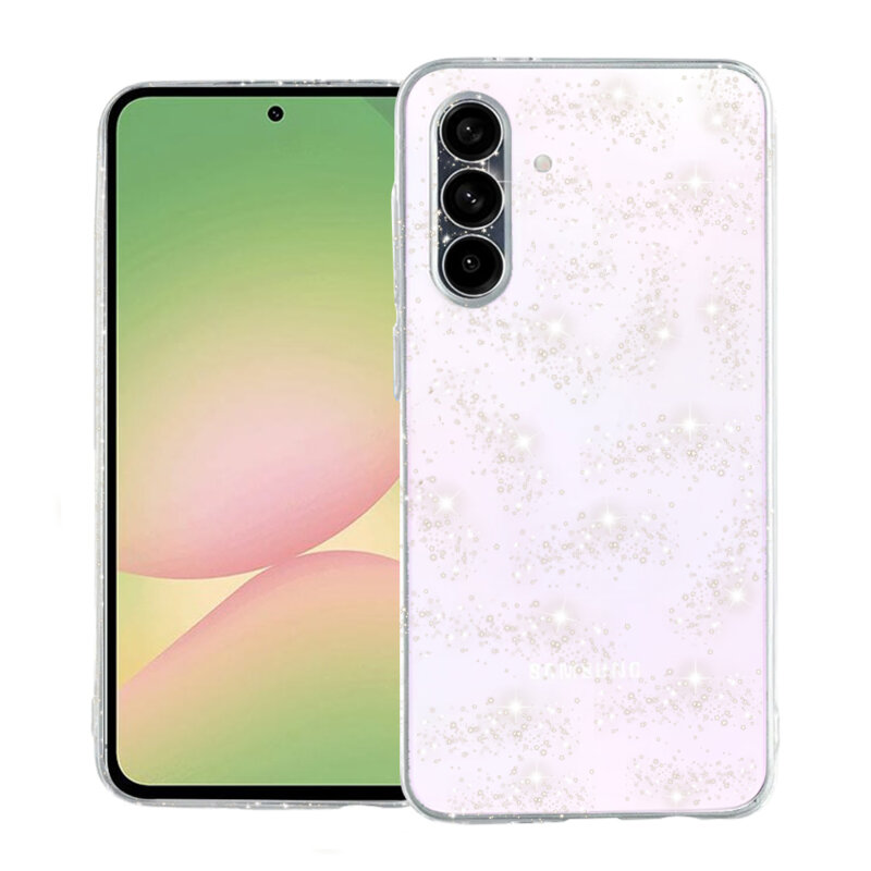 Husa sclipici Samsung Galaxy A56 5G Techsuit SparkleSkin, transparenta