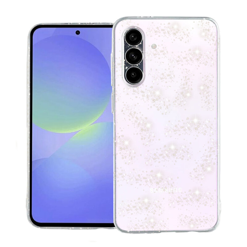Husa sclipici Samsung Galaxy A36 5G Techsuit SparkleSkin, transparenta