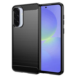 Husa Samsung Galaxy A36 5G Techsuit Carbon Silicone, negru