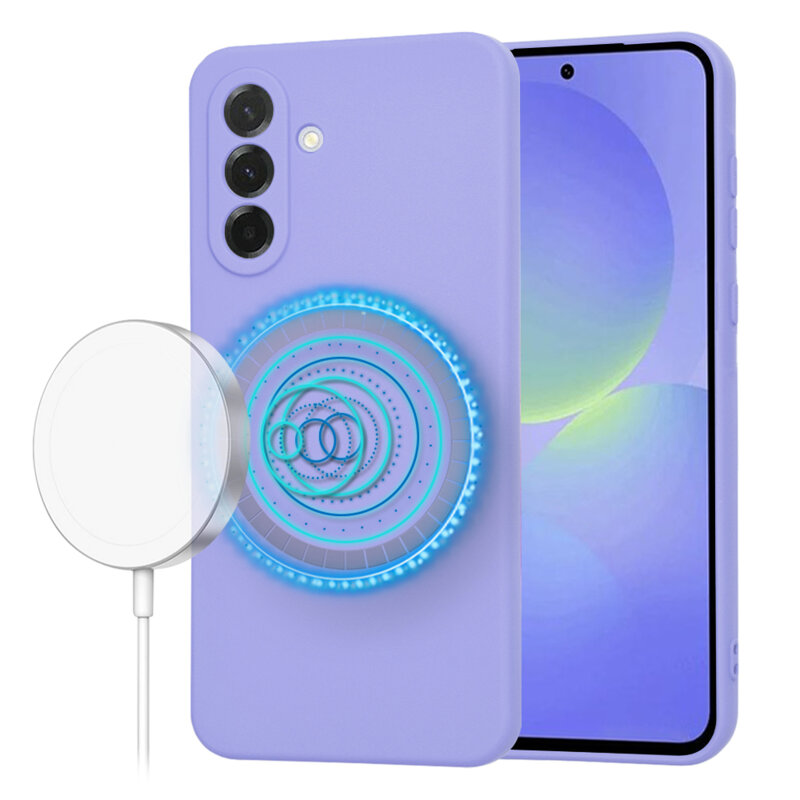 Husa silicon Samsung Galaxy A36 5G Techsuit SoftFlex MagSafe, violet