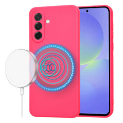 Husa silicon Samsung Galaxy A36 5G Techsuit SoftFlex MagSafe, fucsia