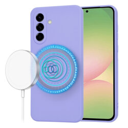 Husa silicon Samsung Galaxy A56 5G Techsuit SoftFlex MagSafe, violet