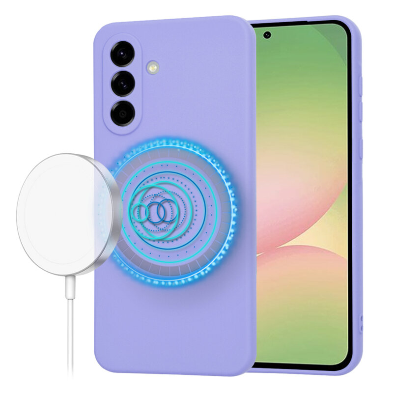 Husa silicon Samsung Galaxy A56 5G Techsuit SoftFlex MagSafe, violet