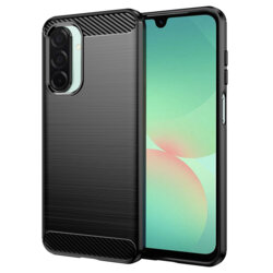 Husa Samsung Galaxy A26 5G Techsuit Carbon Silicone, negru