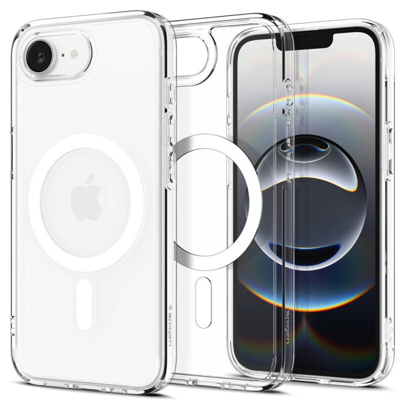 Husa iPhone 16e Spigen Ultra Hybrid MagSafe, alb