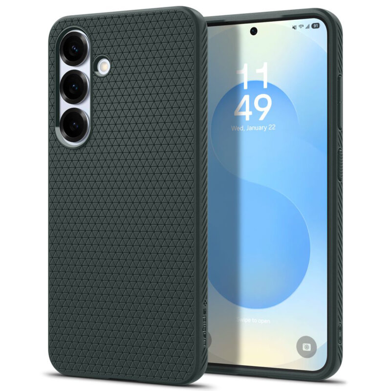 Husa Samsung Galaxy S25 Spigen Liquid Air, verde