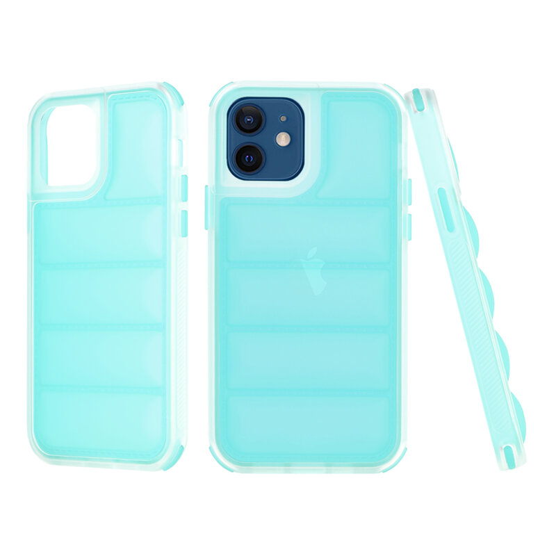Husa iPhone 12 Techsuit Wave Shield, turcoaz