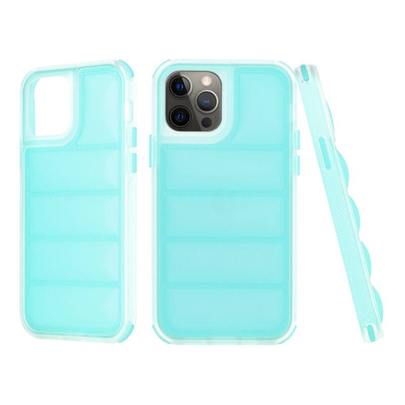 Husa iPhone 12 Pro Techsuit Wave Shield, turcoaz