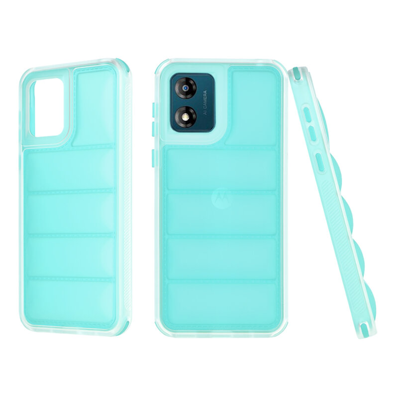 Husa Motorola Moto E13 Techsuit Wave Shield, turcoaz